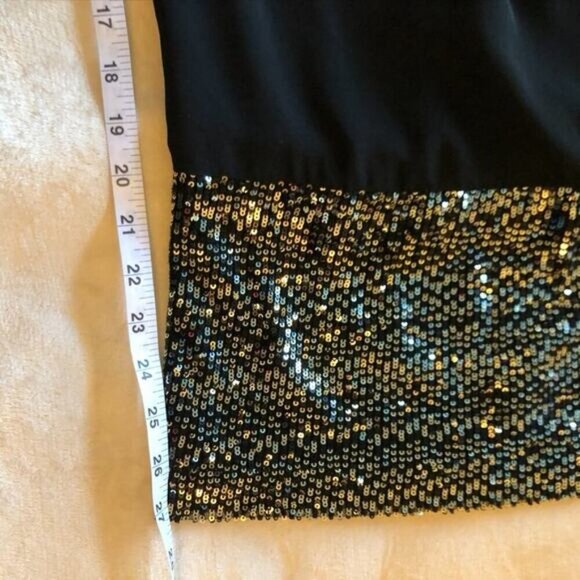 Erin Fetherston Sequin Panel Black Shift Dress - Size 4 - Picture 8 of 8